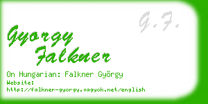 gyorgy falkner business card